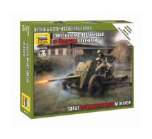Сборные солдатики ZVEZDA Советская 45-мм пушка, 1/72