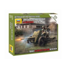 Сборные солдатики ZVEZDA Советская 45-мм пушка, 1/72