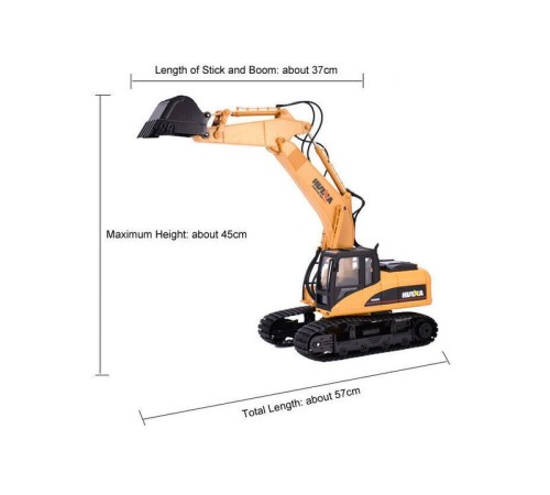 Радиоуправляемый экскаватор HUI NA TOYS 2.4G 15CH 1/14 RTR
