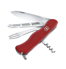 Нож перочинный VICTORINOX Cheese Master, 111 мм, 8 функций, с фиксатором лезвия, красный