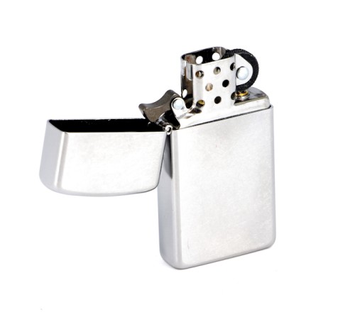 Зажигалка ZIPPO Slim® с покрытием Satin Chrome™, латунь/сталь, серебристая, матовая, 29x10x60 мм