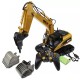 Радиоуправляемый экскаватор HUI NA 3in1 масштаб 1:14 2.4G - HN1550-60-70