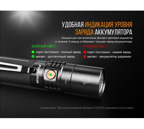 Фонарь Fenix UC35 V2.0, UC35V20