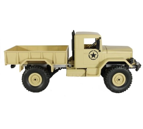 Радиоуправляемая машина MN MODEL военный грузовик (песочный) 4WD 2.4G 1/16 RTR