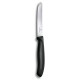 Нож столовый VICTORINOX SwissClassic, лезвие 11 см с волнистой заточкой, чёрный