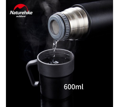 Термос Naturehike NH17S020-B 3в1 600мл черный, 6927595724132