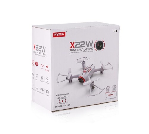 Р/У квадрокоптер Syma X22W-1 с FPV трансляцией Wi-Fi, камера 0,3 Мп, 2.4G RTF