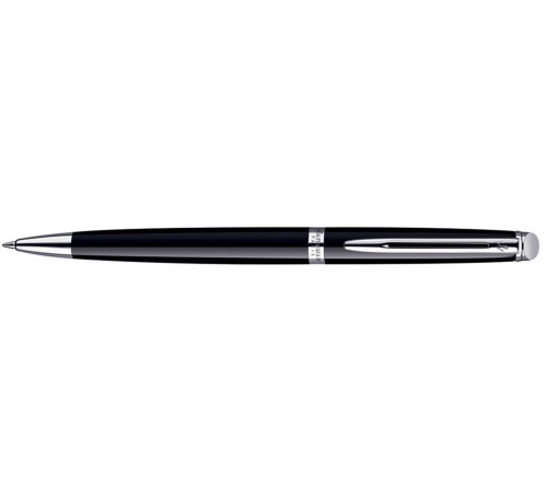 Шариковая ручка Waterman Hemisphere Essential Black CT. Корпус и колпачок - лаковые