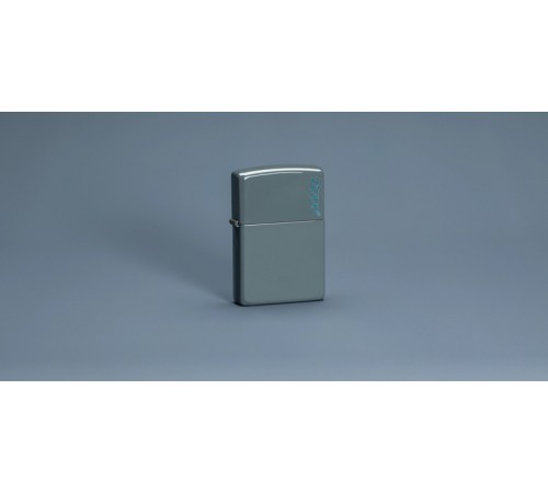 Зажигалка ZIPPO Classic с покрытием Flat Grey, латунь/сталь, серая, матовая, 38x13x57 мм