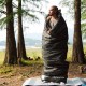 Ультралёгкий спальный мешок Naturehike CNK2350WS023 M320 хлопковый с капюшоном весна осень камуфляжный, молния слева