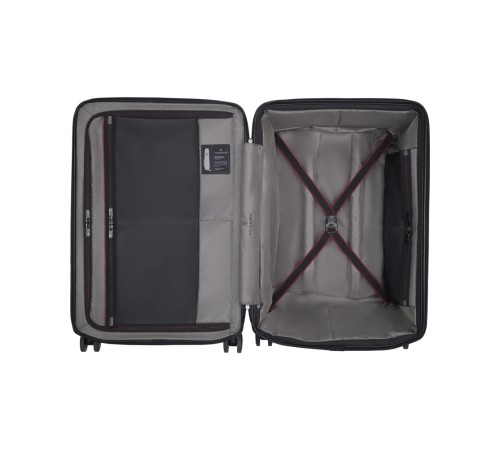 Чемодан VICTORINOX Spectra™ 3.0 Exp. Medium Case, чёрный, поликарбонат Sorplas™, 46x30x69 см, 81 л