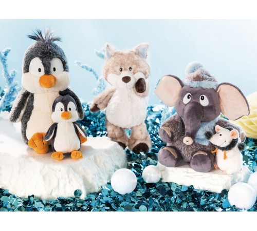 Мягкая игрушка NICI Снежная лиса, брелок 10 см