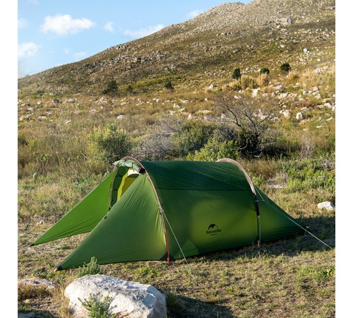 Палатка 2-местная Naturehike Сloud Tunnel NH20ZP006, 20D , зеленый, 6927595761977
