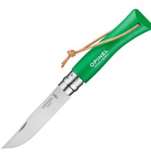 Нож Opinel №7 Trekking нержавеющая сталь, зеленый, 002210