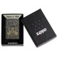 Зажигалка ZIPPO Skull Gas Mask с покрытием Black Matte, латунь/сталь, чёрная, матовая, 38x13x57 мм