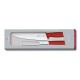 Набор для разделки мяса VICTORINOX Swiss Classic, нож 19 см и вилка 15 см, красная рукоять