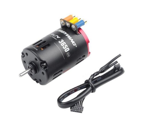 Бесколлекторный сенсорный мотор Hobbywing QUICRUN-3650SD-21.5T-BLACK-G2 (1800KV, 3,17/15мм, 1/10)