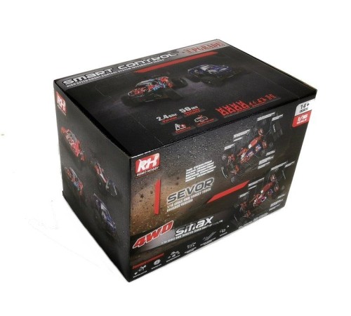 Радиоуправляемая трагги Remo Hobby S EVO-R Brushless (синяя) 4WD 2.4G 1/16 RTR