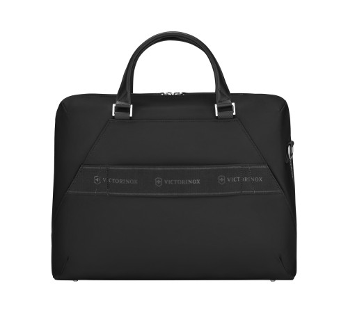 Портфель VICTORINOX Victoria Signature Briefcase, черный, нейлон/кожа, 42x13x30 см, 13 л
