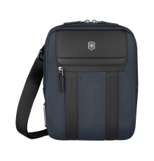 Сумка через плечо VICTORINOX Architecture Urban 2 Crossbody Bag,синий, полиэстер/кожа, 9x22x28 см,6л