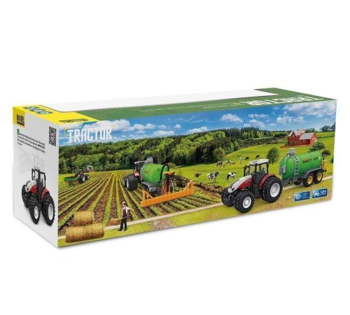 Р/У фермерский трактор Korody с цистерной, широкие колеса 1/24 2.4G 6CH RTR