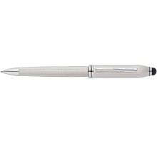 Шариковая ручка Cross Townsend Stylus со стилусом 8мм. Цвет - платиновый.