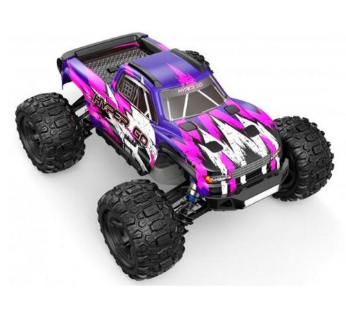 Радиоуправляемый монстр MJX Hyper Go H16H (фиолетовый) 4WD 2.4G LED GPS 1/16 RTR
