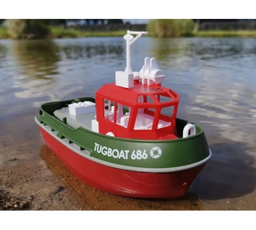 Радиоуправляемый буксир Heng Long Tugboat (зеленый) 2.4G 1/72 RTR