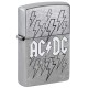 Зажигалка ZIPPO AC/DC с покрытием Street Chrome, латунь/сталь, серебристая, 38x13x57 мм