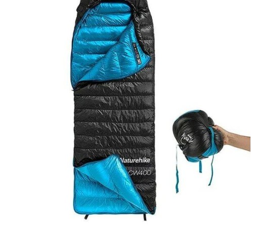 Мешок спальный  Naturehike CWZ400 NH19W400-Z с пуховым конвертом  L желтый, 6927595765364