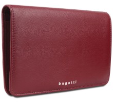 Кошелёк женский BUGATTI Lady Top, красный, натуральная воловья кожа, 19,5х2х11,2 см