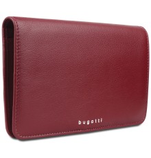 Кошелёк женский BUGATTI Lady Top, красный, натуральная воловья кожа, 19,5х2х11,2 см