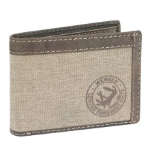 Портмоне WENGER Canvas Hunter, коричневый, воловья кожа/ткань, 9×3×12 см