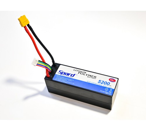 Аккумулятор Li-Po Spard 5200mAh, 14.8V, 50C,  XT60,  Hardcase для автомоделей 1/10, 1/8