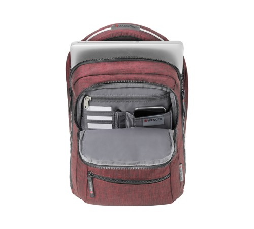 Рюкзак WENGER 14'', бордовый, полиэстер, 26 x 19 x 41 см, 14 л