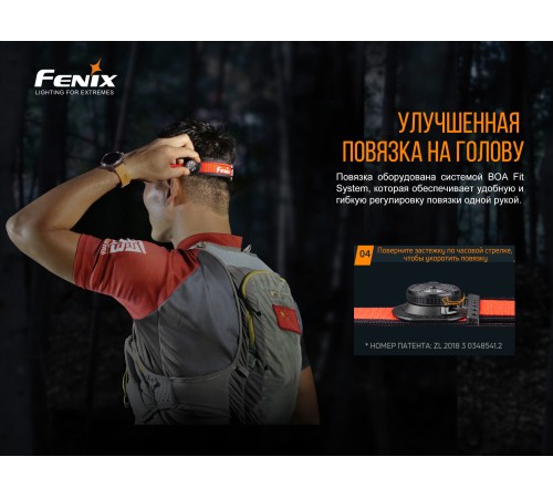 Налобный фонарь Fenix HM65R-T Cree XP-G2 S3, черный