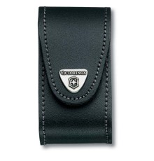 Чехол на ремень VICTORINOX для ножей 91 мм толщиной 5-8 уровней, кожаный, чёрный