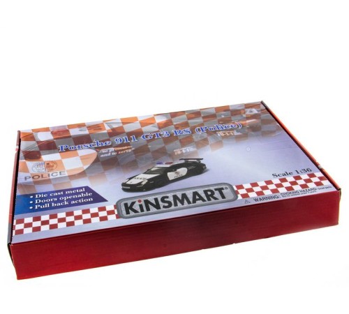 Машина Kinsmart 1:36 Porsche 911 GT3 RS (Police) в асс. инерция (1/12шт.) б/к