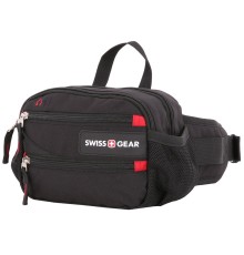 Сумка на пояс SWISSGEAR, черный, полиэстер M2, 23х10х15 см