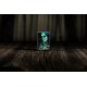 Зажигалка ZIPPO Skeleton Design с покрытием Black Light, латунь/сталь, черная, матовая, 38x13x57 мм