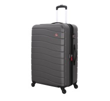 Чемодан SWISSGEAR ALVERSTONE, серый, AБC-пластик, 51,5 x 31 x 77 см, 96 л