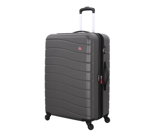 Чемодан SWISSGEAR ALVERSTONE, серый, AБC-пластик, 51,5 x 31 x 77 см, 96 л