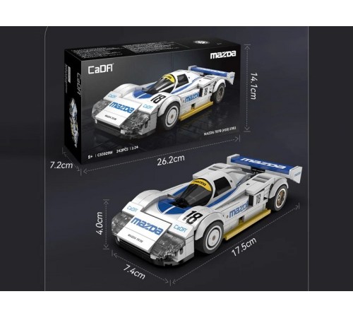 Конструктор CaDA спортивная машинка MAZDA 787B (#18) 1991 1/24 (242 детали)