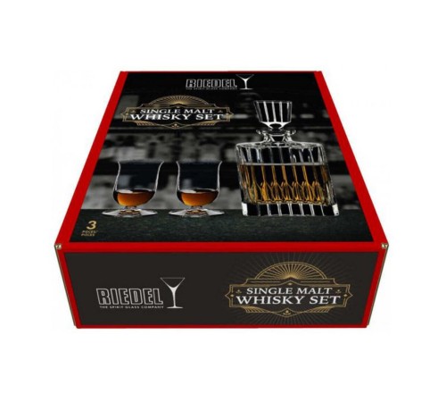Штоф и 2 бокала для виски Riedel Single Malt Whisky