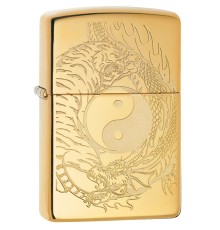 Зажигалка ZIPPO Classic с покрытием High Polish Brass, латунь/сталь, золотистая, 38x13x57 мм