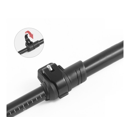Палка треккинговая Naturehike ST03 7075 AL NH17D017-D с 3 узлами серый
