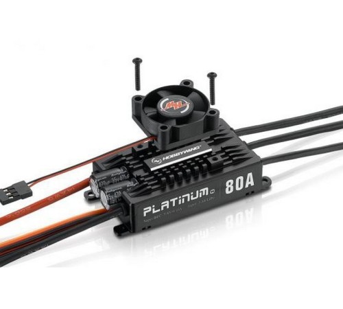 Бесколлекторный регулятор Hobbywing Platinum 80A-V4 (80A-100A, Aircraft, Heli)