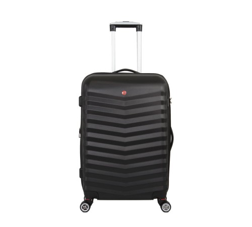 Чемодан SWISSGEAR FRIBOURG, чёрный, АБС-пластик, 37x23x54см, 35 л