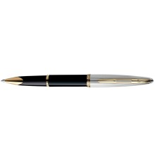 Роллерная ручка Waterman Carene Deluxe Black. Детали дизайна - позолота 23К.