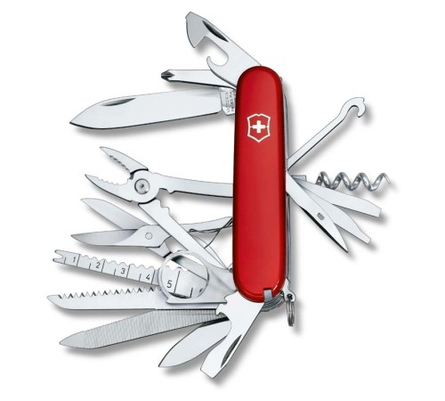Нож перочинный VICTORINOX Swiss Champ, 91 мм, 33 функции, красный